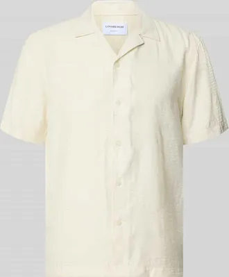 Lindbergh Lindbergh Modern Fit Freizeithemd mit Strukturmuster in Offwhite, Gr&ouml;&szlig;e XXXL
