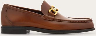 Ferragamo Men Loafer with Gancini buckle Brown Size 10.5