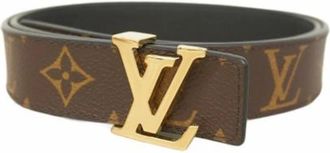 Louis Vuitton Vintage Belts, unisex, Brown, ONE SIZE, Pre-owned Fabric Belt