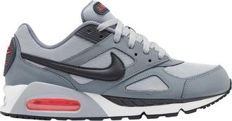 Nike Heren Air Max Leren Sneakers (Grijs/Zwart/Rood)