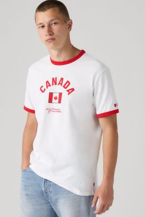 Levi's T-shirt Ringer Levis Canada - Uomo - 2XL - Bianco / X Canada