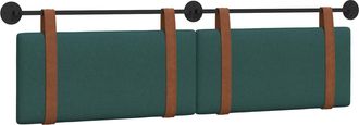 vidaXL Cabecero Colgante Verde Oscuro Pu Antiguo Vidaxl