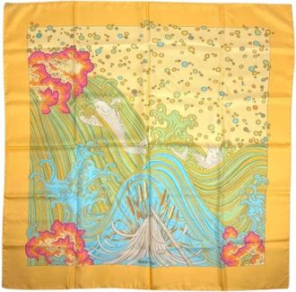 Herm&egrave;s Pre-owned Vintage Silk Scarf - Dames - Vintage Accessoires - Veelkleurig - ONE Size - Vintage