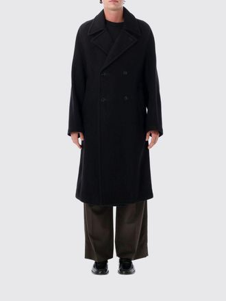 Christophe Lemaire Long Double-Breasted Coat in Wool and Alpaca with a Relaxed Fit