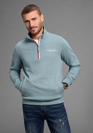 Bruno Banani Sweatshirt BRUNO BANANI Sweat Toyer, Herren, Gr. 4XL (68/70), hell gr&uuml;n, Sweatware, Obermaterial: 60% Baumwolle, 40% Polyester, bedruckt, Sweatshirts 