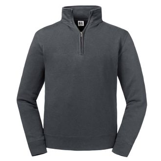Russell Athletic Russell Heren Authentieke Kwartier Ritssweatshirt (Konvooi Grijs)