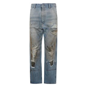 Maison Margiela Dames, Jeans, Blauw, Maat: W26 Katoen