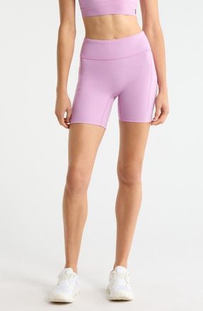 On Performance Bike Shorts with Pockets in Sakura at Nordstrom, Size X-Small
