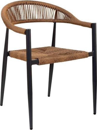 Wanderlust Deco Wanderlust Deco - Silla de ratan sintético marrón 56x60x78