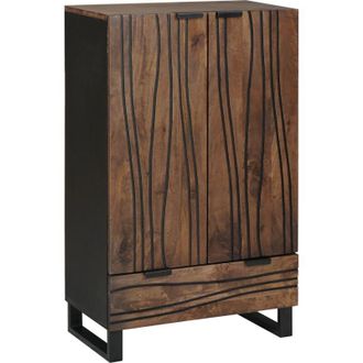 vidaXL Vidaxl - Highboard Marr&oacute;n 60 X 33 X 100 Cm Madera Maciza De Mango