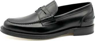 Fabi Heren Zwarte Leren Loafers - Heren - Loafers - Zwart - 44 EU - Leer - Schoenen