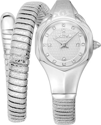 Just Cavalli Signature Snake WoMens Watch - Silver - One Size