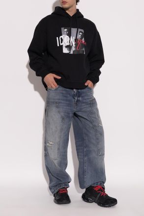 Dsquared2 Sweatshirt With Print, Mens, Black