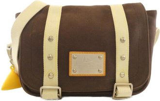 Louis Vuitton Moka Canvas Shoulder Bag (Pre-Owned)