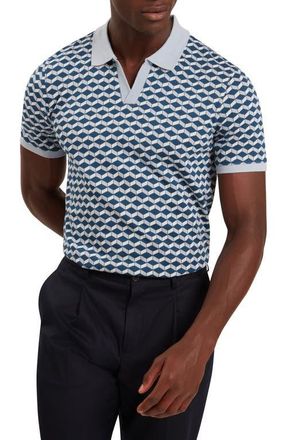 Ted Baker Lirien Johnny Collar Polo in Dk-Blue at Nordstrom, Size 3
