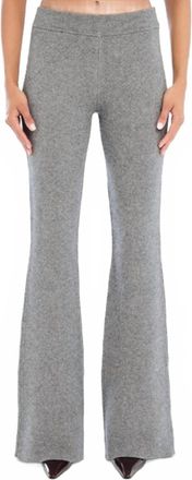 SER.O.YA Mickie Knit Flare Pant In Medium Grey