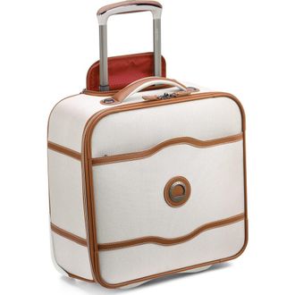 DELSEY Paris Chatelet 2.0 Softside Carry on 16 Inch Luggage Under-Seater with 2 Wheels in Angora at Nordstrom, Size Small