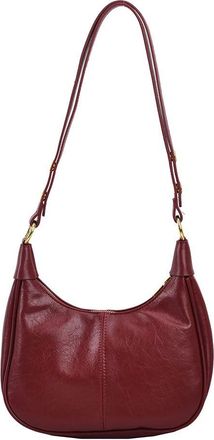 Generic Shoulder Bag for Women Adjustable Strap Hobo Bag PU Leather with Zipper Crossbody Bag Handbag for Work Travel (Red)