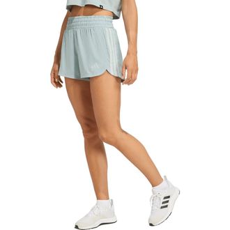 adidas Pacer Workout Woven High Waist Shorts in Wonder Sage/black at Nordstrom Rack, Size X-Large