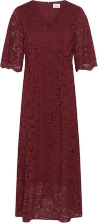 Kaffe Kasita Jurk - Dames - Jurken - Rood - Maat: L