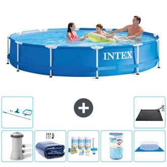 Intex Piscina Con Estructura Redonda - 366x76 Cm - 8-piezas S31761