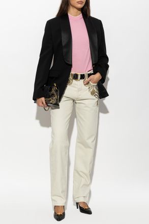 Versace Wool Blazer, Womens, Black