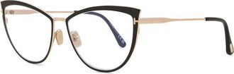 Tom Ford Blue Light Block Cat Eye Ladies Eyeglasses FT5877-B 001 56
