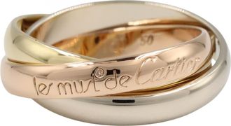 Cartier Gold Silver Yellow Gold (18K) Pink Gold (18K) White Gold (18K) Band Ring (Pre-Owned)