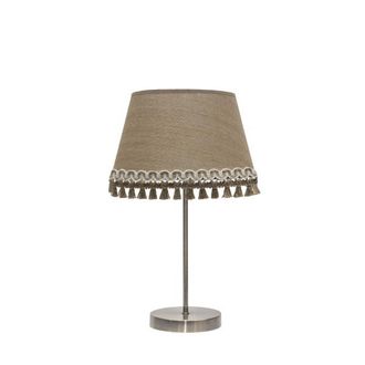 Fabrilamp Sobremesa Modelo Ada Acabado En Cuero/arena - Fabrilamp