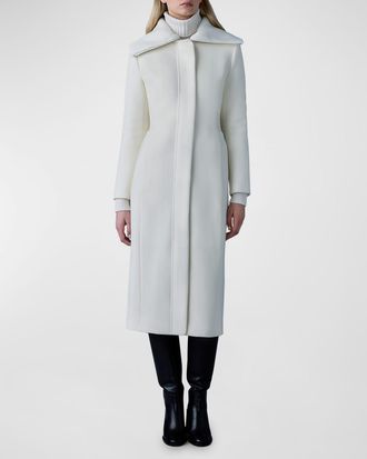 Mackage Clarice Long Double-Face Wool Coat