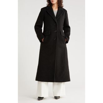 BCBGeneration Miss Single Breasted Coat in Black at Nordstrom Rack, Size Large
