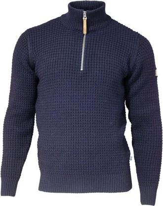 Ivanhoe of Sweden Moritz Half Zip Wollpullover für Herren | blau