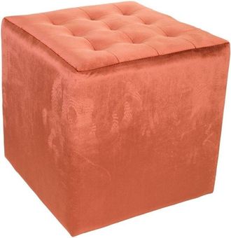 Wanderlust Deco Wanderlust Deco - Taburete Tapizado Naranja 40x40x38