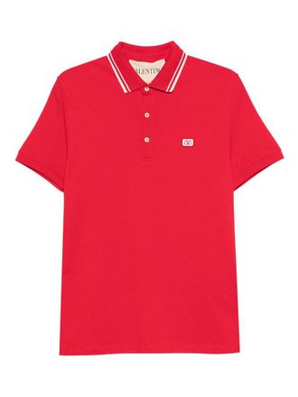 Valentino Garavani Vlogo Signature Cotton Polo Shirt