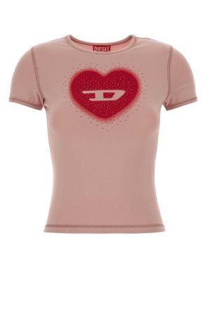 Diesel Pink Logo T-shirt