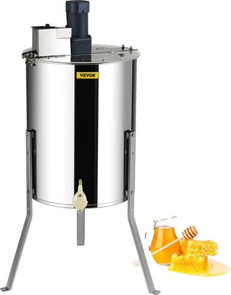 OEM Extractor De Miel, Capacidad Para 4/8 Marcos, Potencia De 140 W, Voltaje De 110-120 V/60 Hz/220 V, Velocidad Del Motor De 1300 Rpm, Construcci&oacute;n De Ac