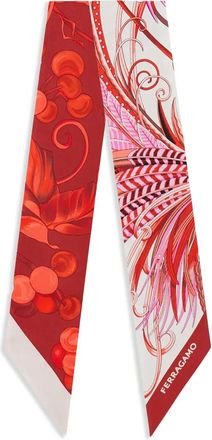 Ferragamo animal-print mini bandeau - women - Silk - One Size - Pink