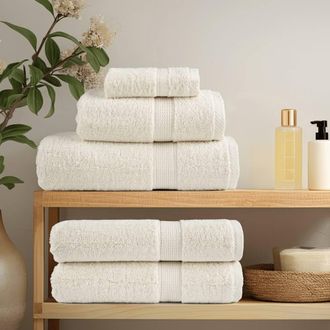 Berkfield Home Premium Towels SOLUND 4 pcs Cream 100x200 cm 600 gsm