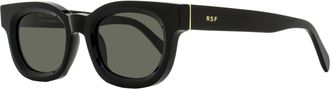 Retro Superfuture Unisex Retro Oval Sunglasses Sempre DEJ Black 52mm