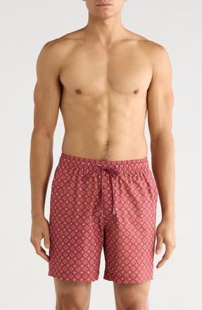 Fair Harbor Cruiser Swim Trunks in Red Mosaic at Nordstrom Rack, Size Xx-Large