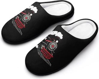 Generic Trains Mens Slippers Comfortable And Non-slip Cotton Slipper Shoe for House