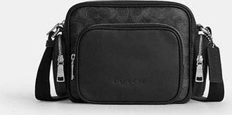Coach Mens Fletcher Crossbody Bag in Signature Canvas | PVC