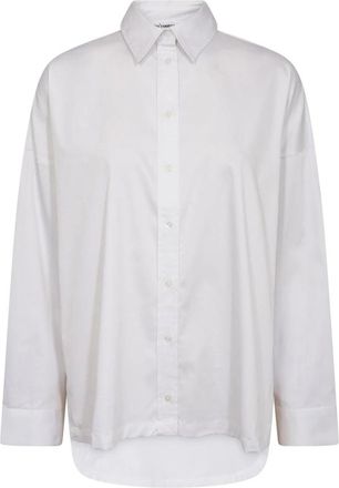 Co'Couture Dalia CC Oversize Slit Shirt - Dames - Overhemden - Wit - XL - Katoen - Overhemden