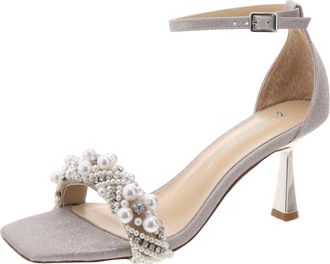 Blue by Betsey Johnson Blue by Betsey Johnson Milo Heeled Sandal Champagne SB-MILO-CHAM Womens