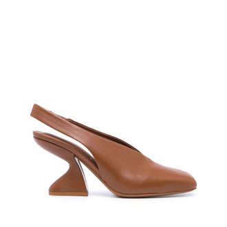 Ferragamo Ladies Brown Heels, US Size 5