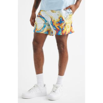 Overtime Splash Mesh Shorts in Spill at Nordstrom, Size Xx-Large