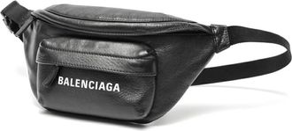 Balenciaga Black Leather Fanny Pack (Pre-Owned)