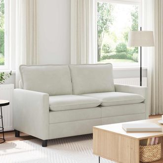 vidaXL Vidaxl Divano Crema 156 X 81 X 87,5 Cm Velluto
