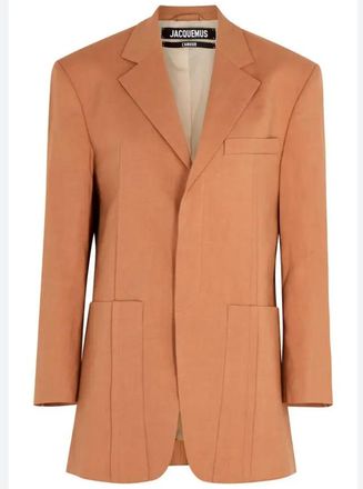 Jacquemus Terracotta La Veste Dhomme Blazer Size S