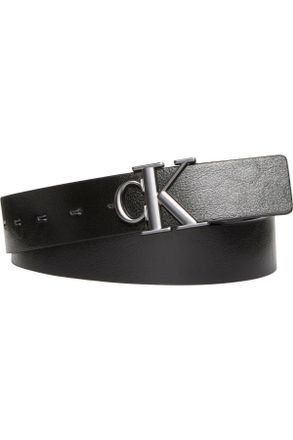 Calvin Klein Jeans Mens MNGRM PLQ BCKL 35MM LV04G7026G Belts, Multi (Black/Delicioso/Matte Gunmetal), 100